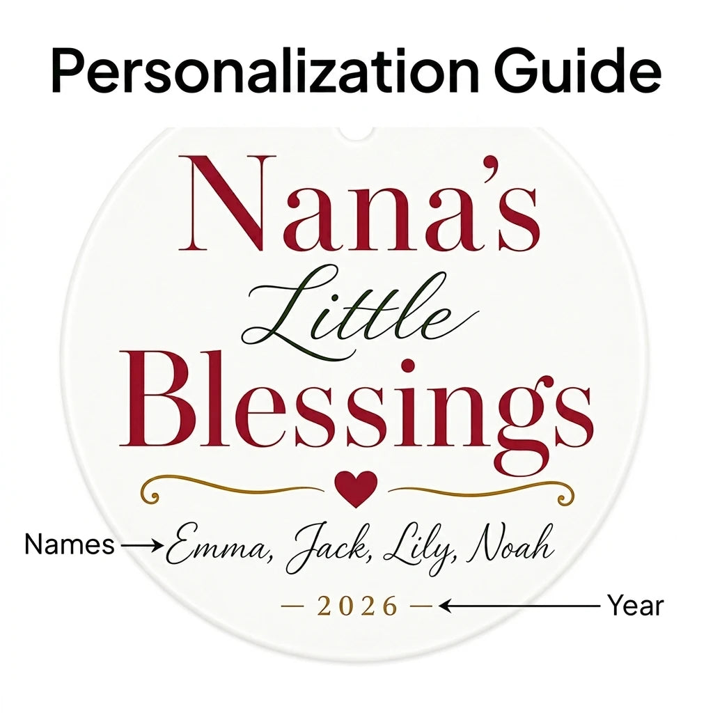 Nana's Little Blessings Personalized Nana Christmas Ornament 2026 guide