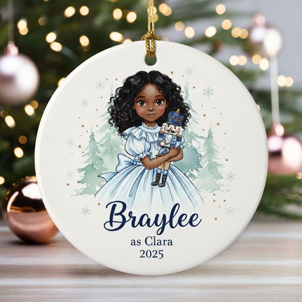 Personalize Nutcracker Ballet Ornament, Custom Name - Year Nutcracker Ballet Ornament