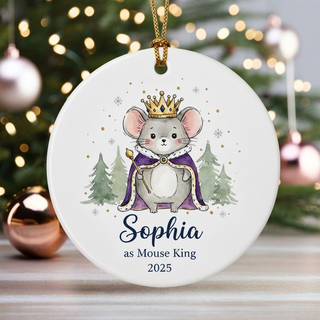 Personalize Nutcracker Ballet Ornament, Custom Name - Year Nutcracker Ballet Ornament