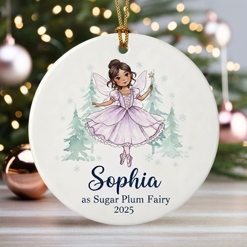 Personalize Nutcracker Ballet Ornament, Custom Name - Year Nutcracker Ballet Ornament