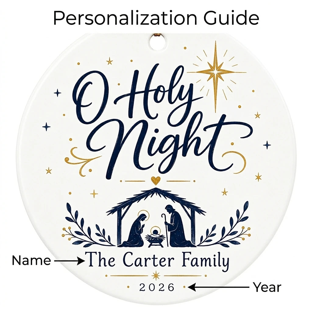 O Holy Night Keepsake Personalized Nativity Christmas Ornament 2026 guide