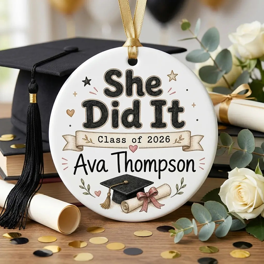 PhD Doctoral Personalized Graduation 2026 Christmas Ornament 2026 lifestyle 2