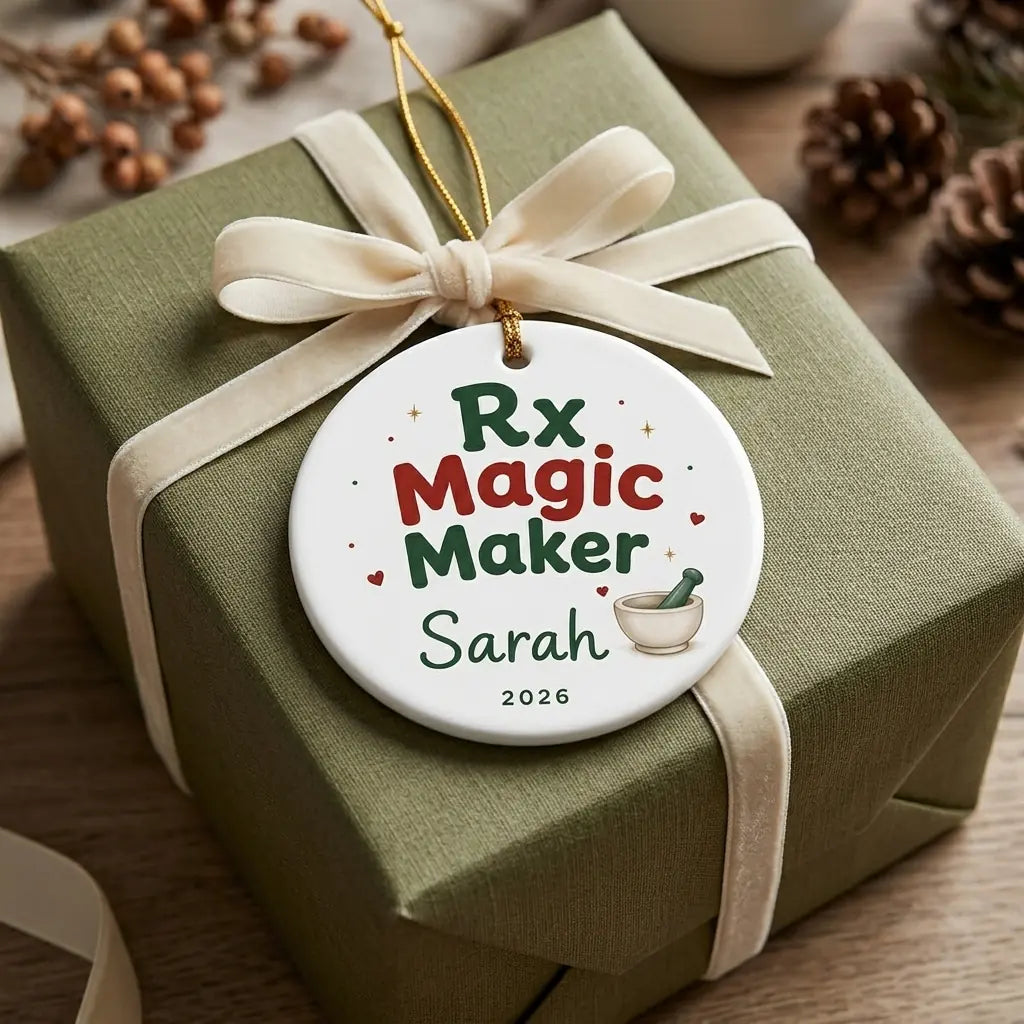 Pharmacist Personalized Nurse Christmas Ornament 2026 gift