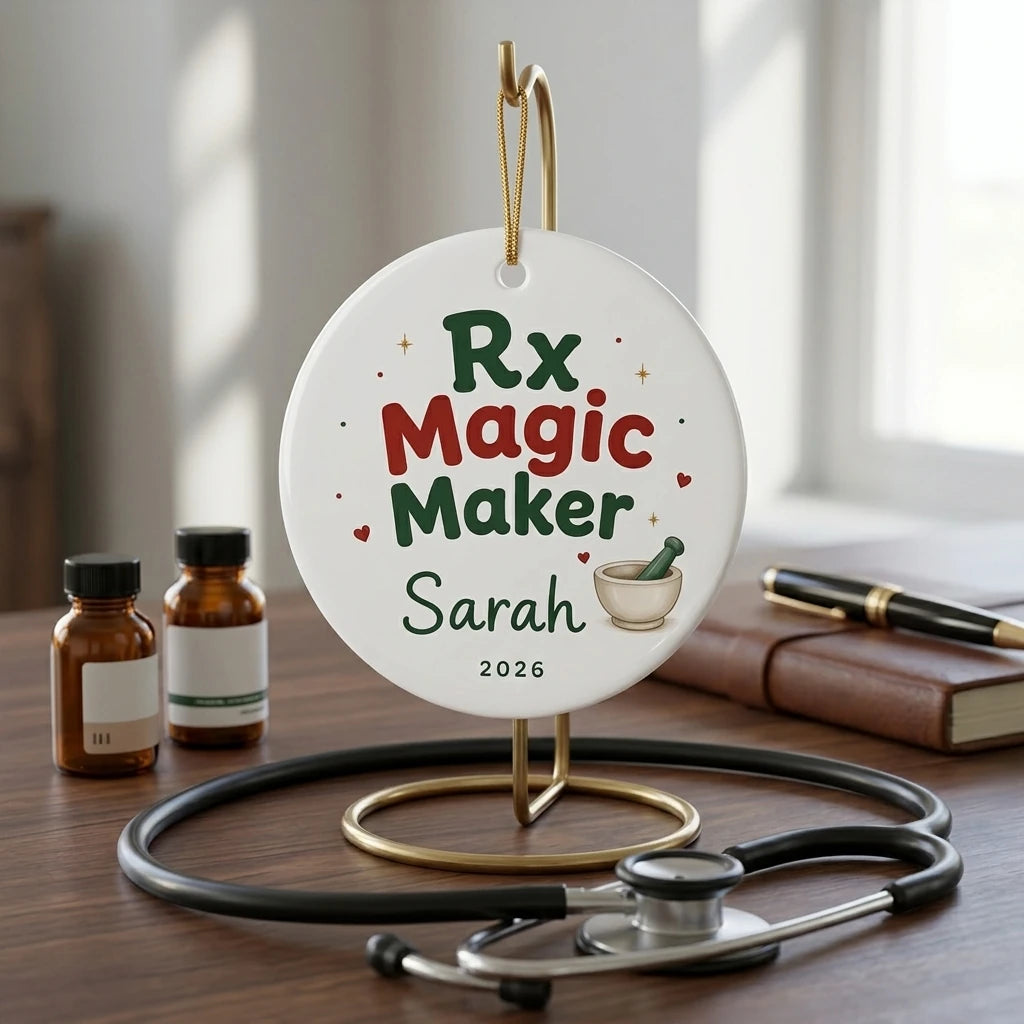 Pharmacist Personalized Nurse Christmas Ornament 2026 lifestyle