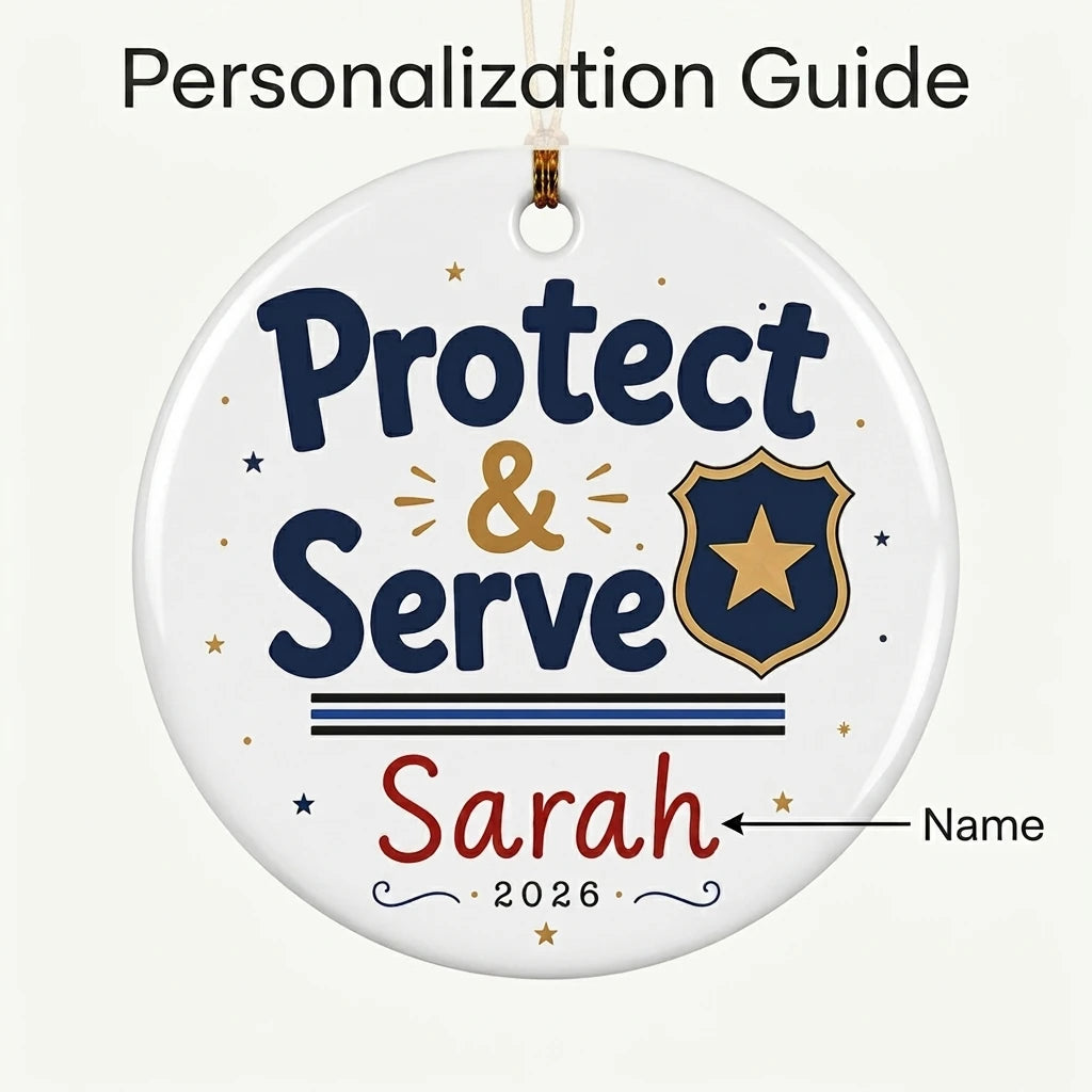 Police Badge Personalized Military Christmas Ornament 2026 guide