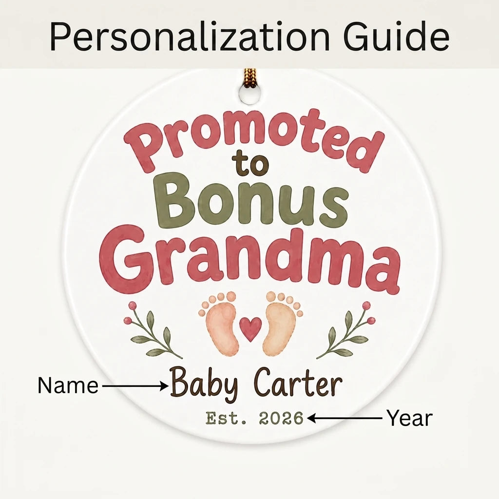 Promoted to Bonus Grandma Personalized Grandma Christmas Ornament 2026 guide