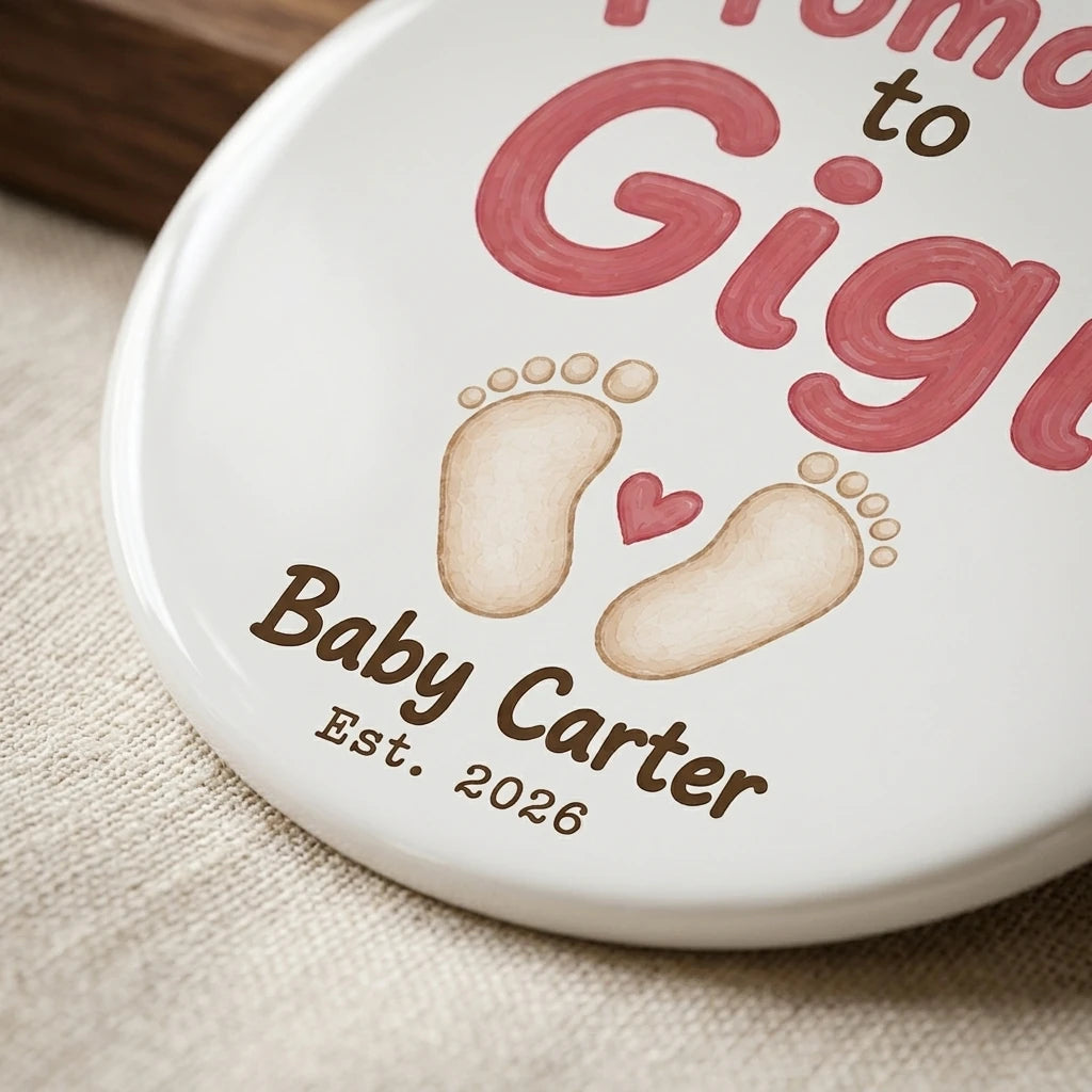 Promoted to Gigi Personalized Gigi Christmas Ornament 2026 detail