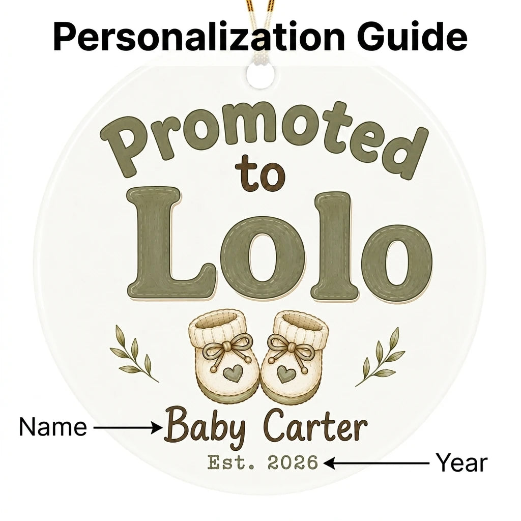 Promoted to Lolo Personalized Promoted To Grandma Christmas Ornament 2026 guide