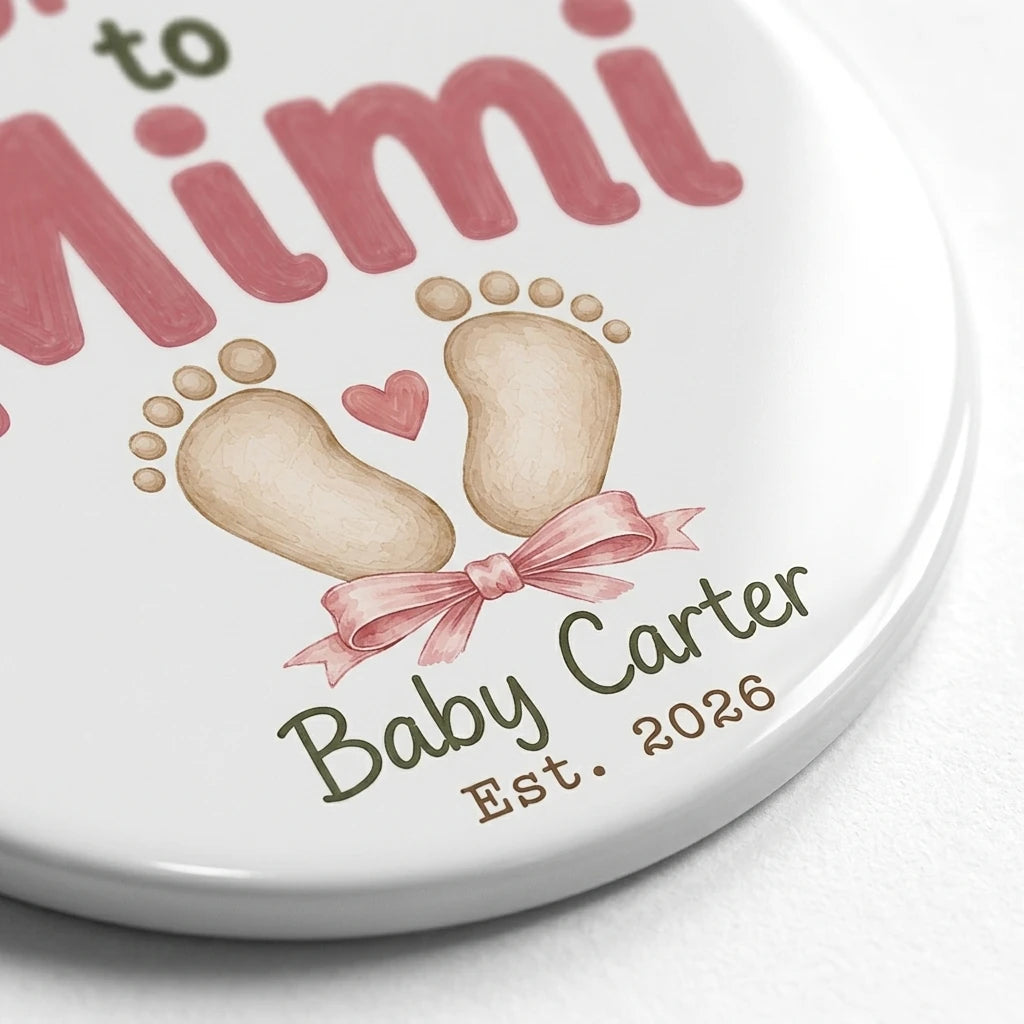 Promoted to Mimi Personalized Mimi Christmas Ornament 2026 detail