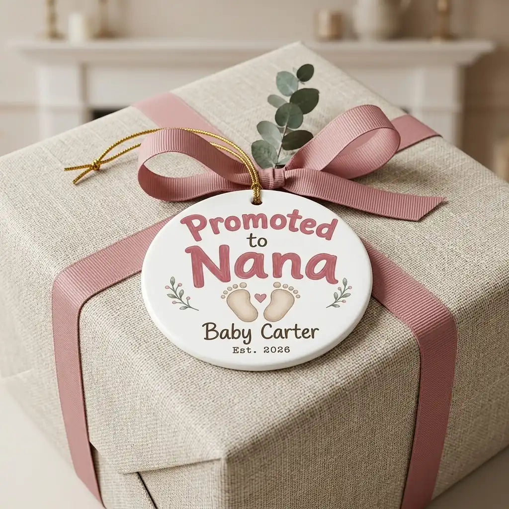 Promoted to Nana Personalized Nana Christmas Ornament 2026 gift
