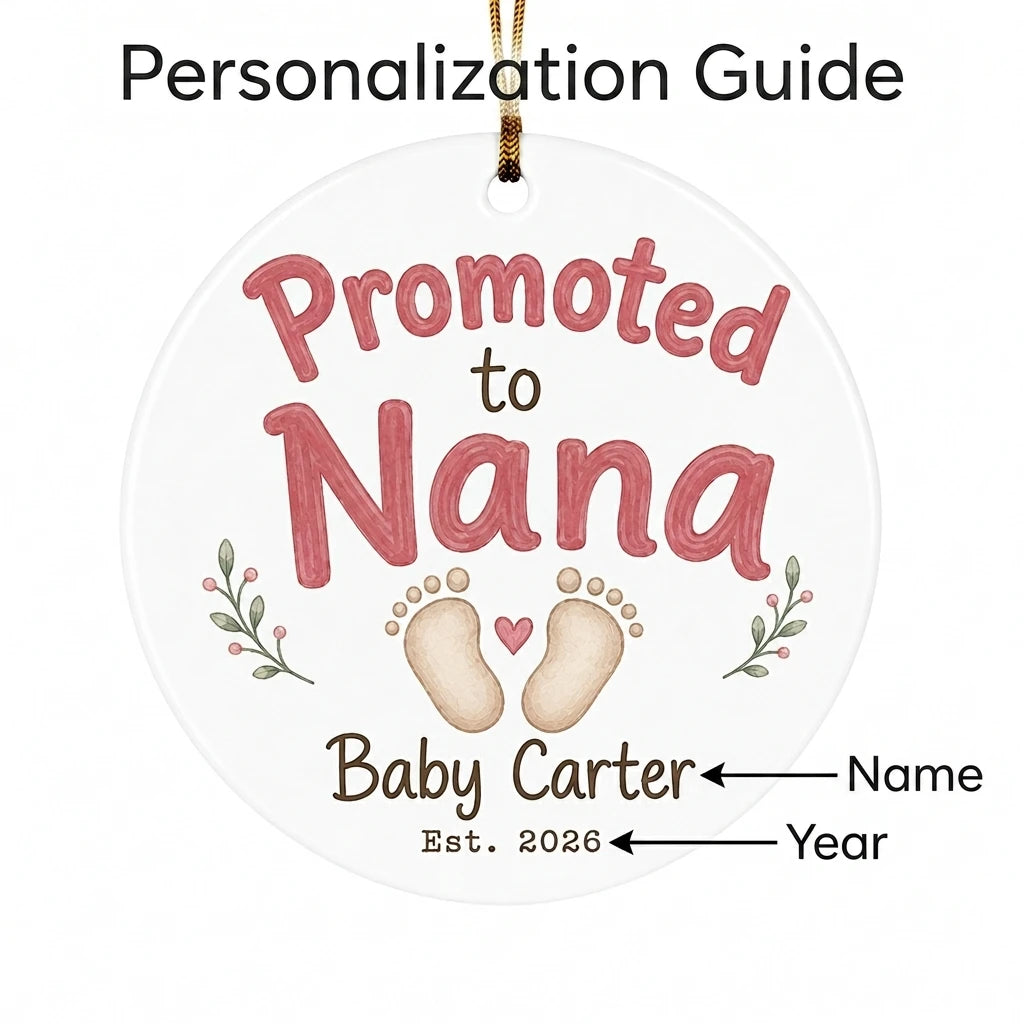 Promoted to Nana Personalized Nana Christmas Ornament 2026 guide