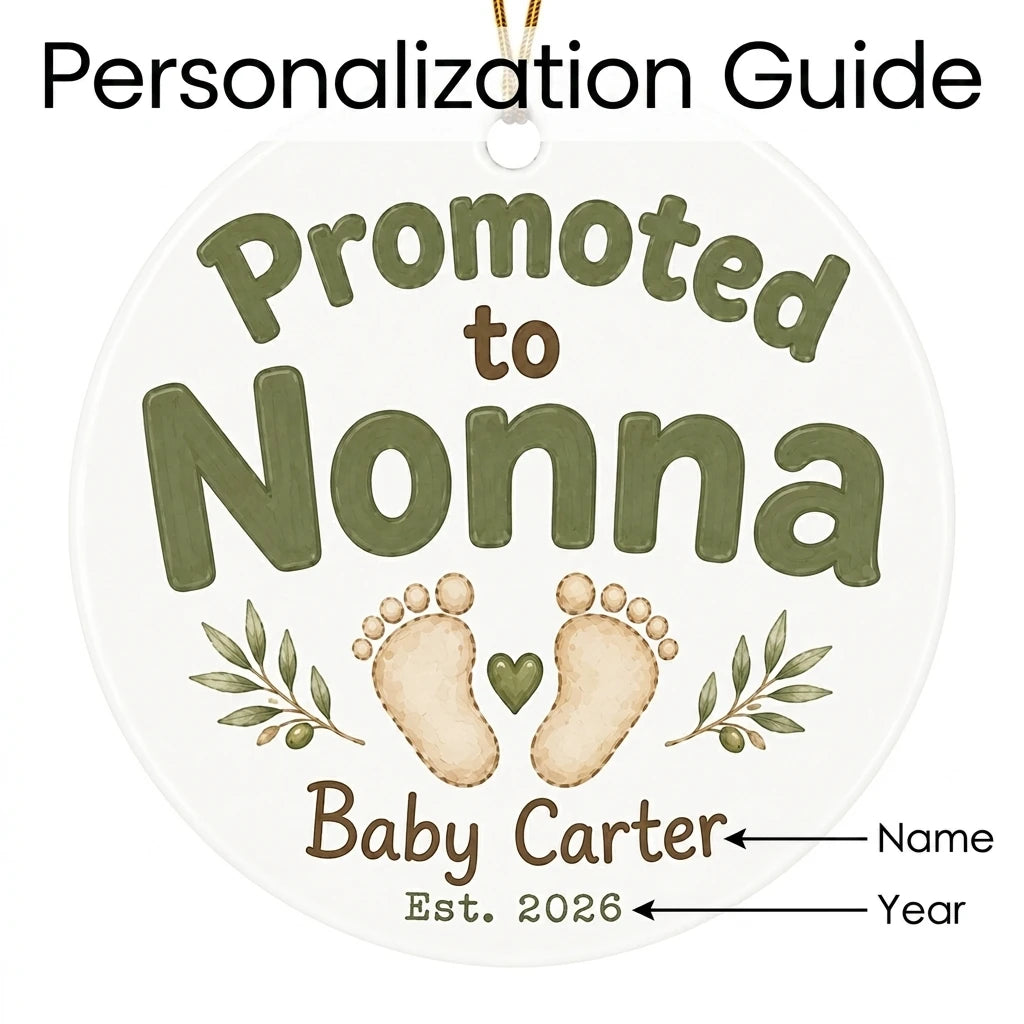 Promoted to Nonna Personalized Promoted To Grandma Christmas Ornament 2026 guide