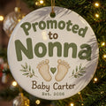 Promoted to Nonna Personalized Promoted To Grandma Christmas Ornament 2026 tree