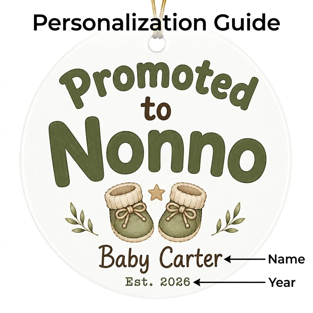 Promoted to Nonno Personalized Promoted To Grandma Christmas Ornament 2026 guide