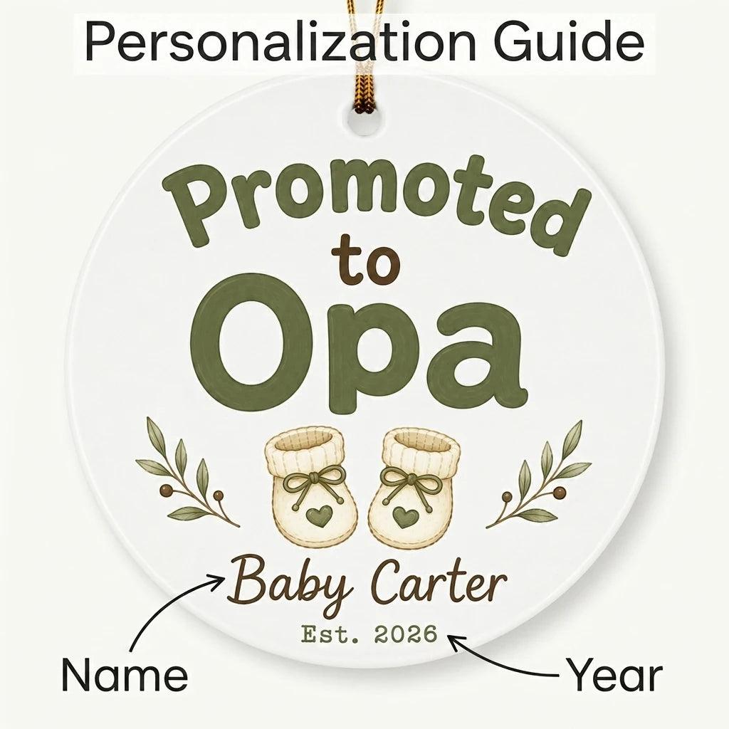 Promoted to Opa Personalized Promoted To Grandma Christmas Ornament 2026 guide