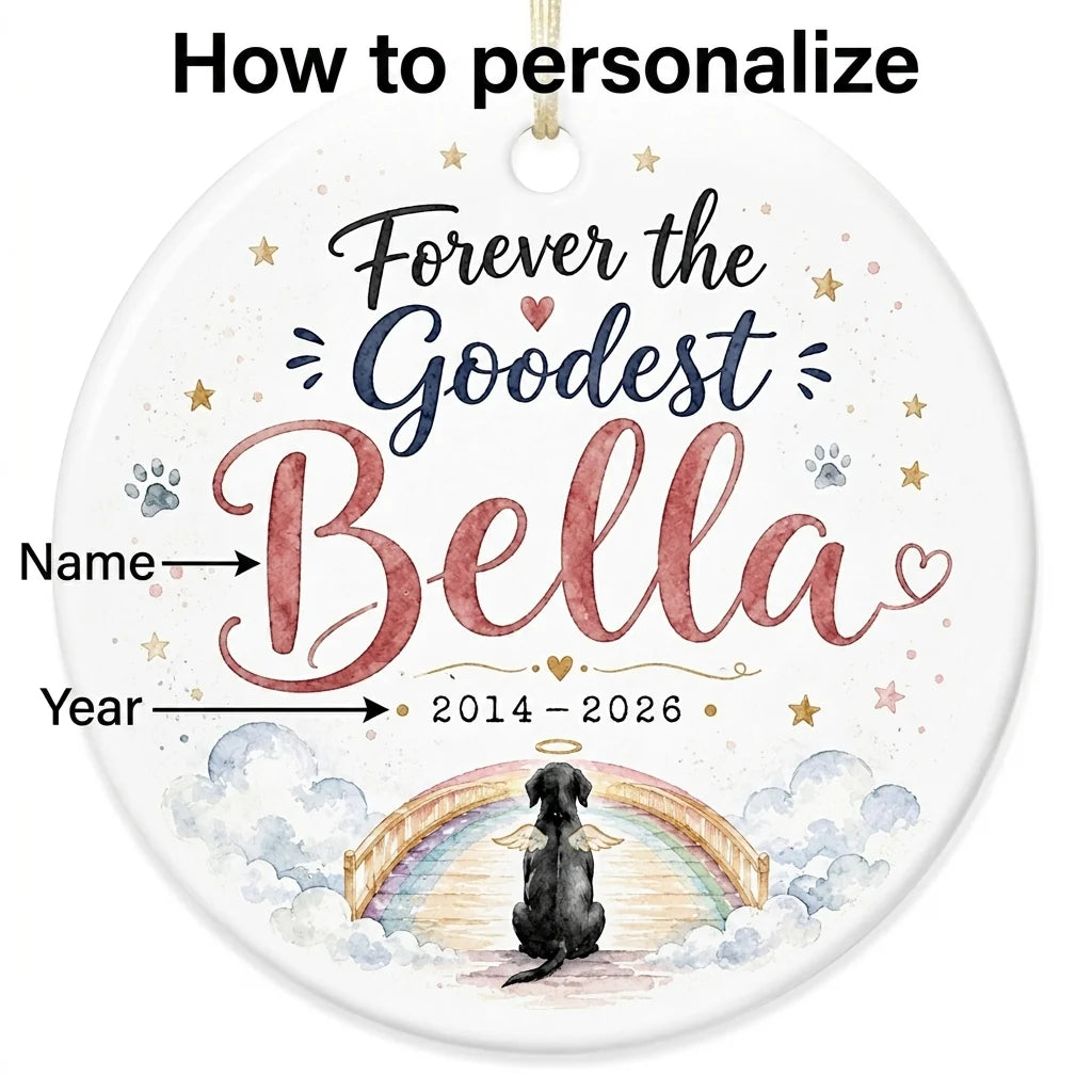 Rainbow Bridge Dog Personalized Pet Memorial Christmas Ornament 2026 guide
