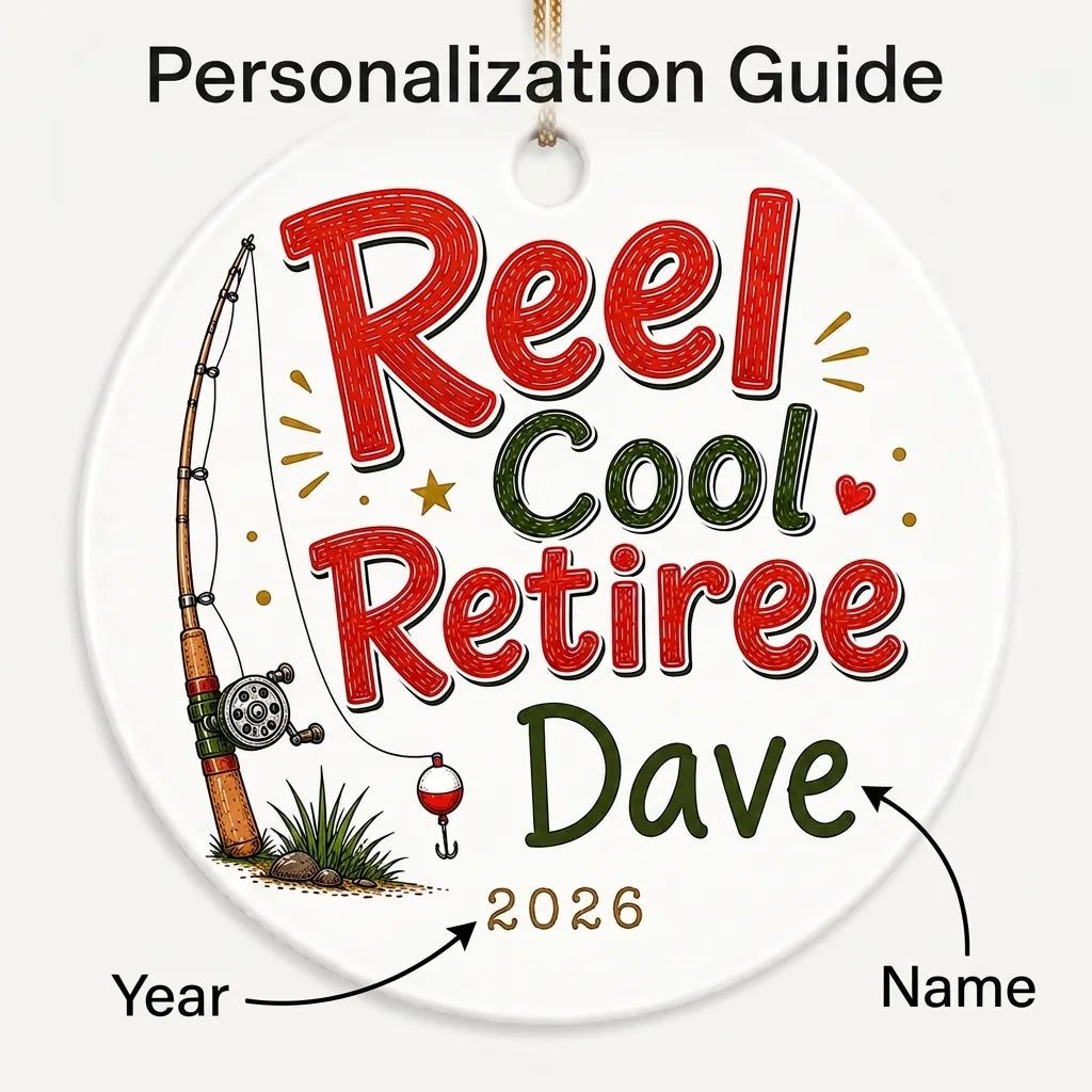 Reel Cool Retiree Personalized Fishing Retirement Christmas Ornament 2026 guide