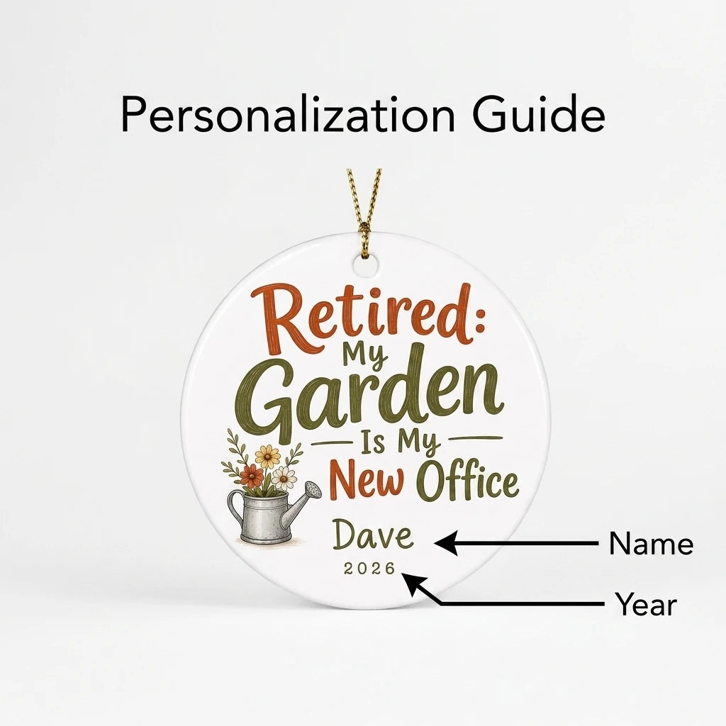Retired My Garden Is My New Office Personalized Gardening Retirement Christmas Ornament 2026 guide