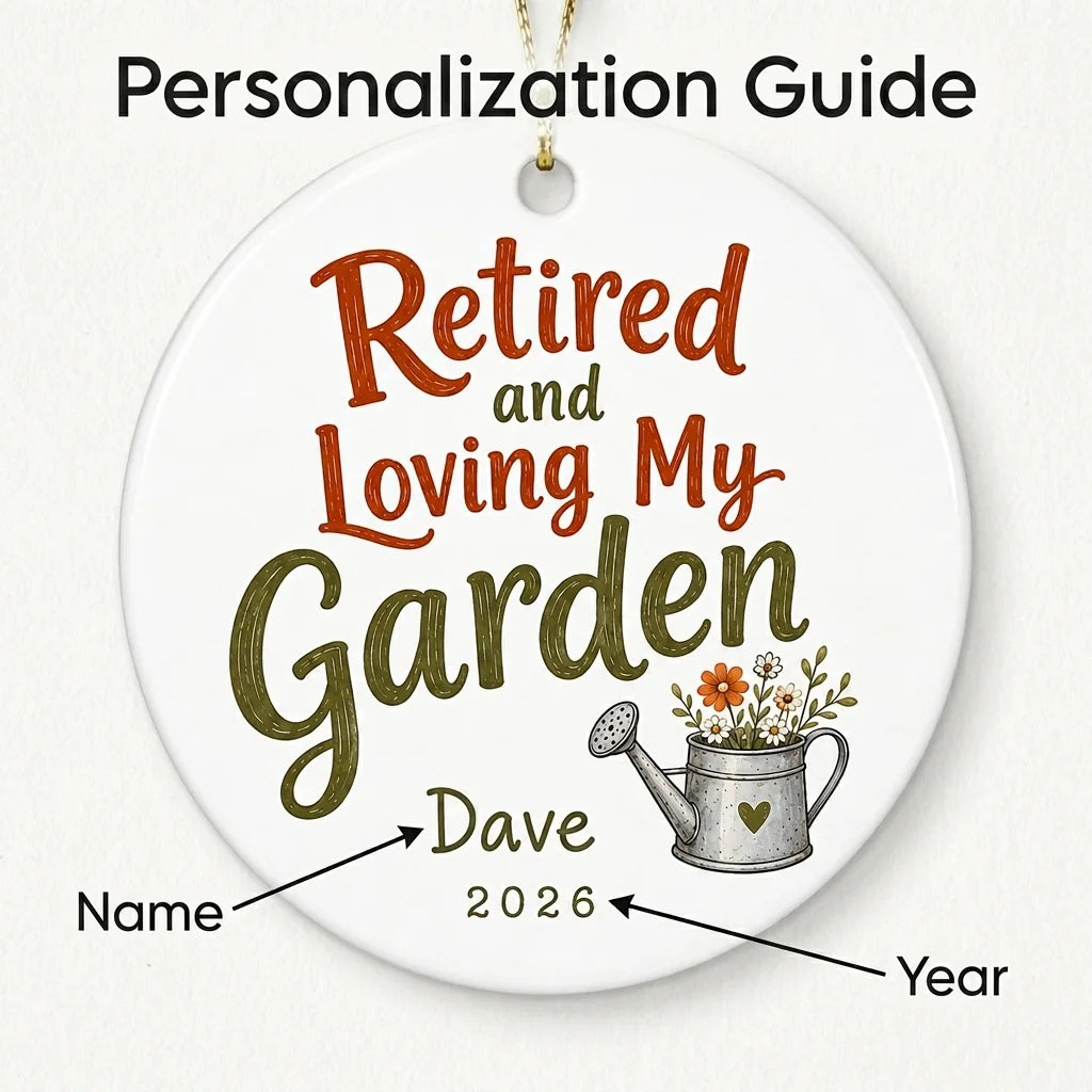 Retired and Loving My Garden Personalized Gardening Retirement Christmas Ornament 2026 guide
