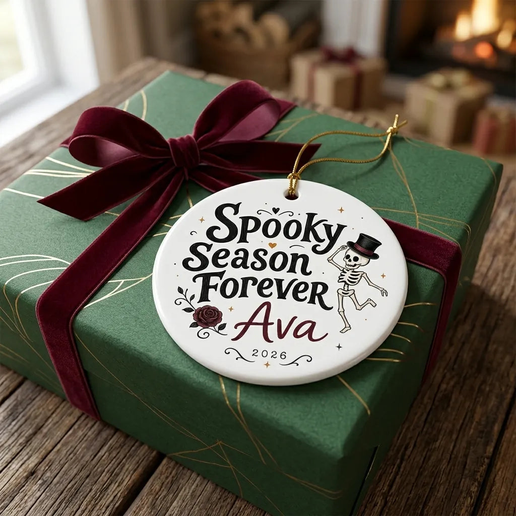 Skeleton Dance Personalized Halloween Halloween Ornament 2026 gift