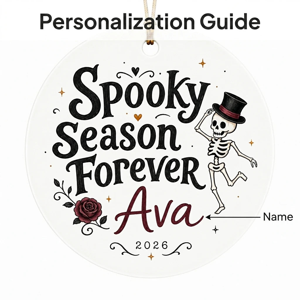 Skeleton Dance Personalized Halloween Halloween Ornament 2026 guide