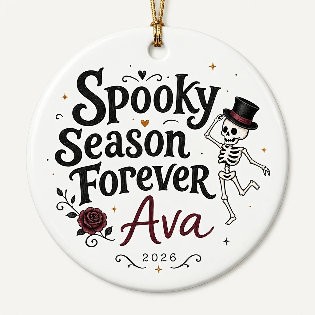 Skeleton Dance Personalized Halloween Halloween Ornament 2026 hero