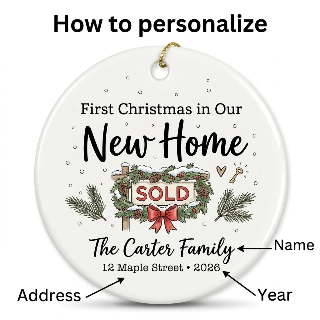 Sold Sign Personalized New Home Christmas Ornament 2026 guide