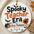 Spooky Teacher Personalized Teacher Halloween Ornament 2026 detail 2