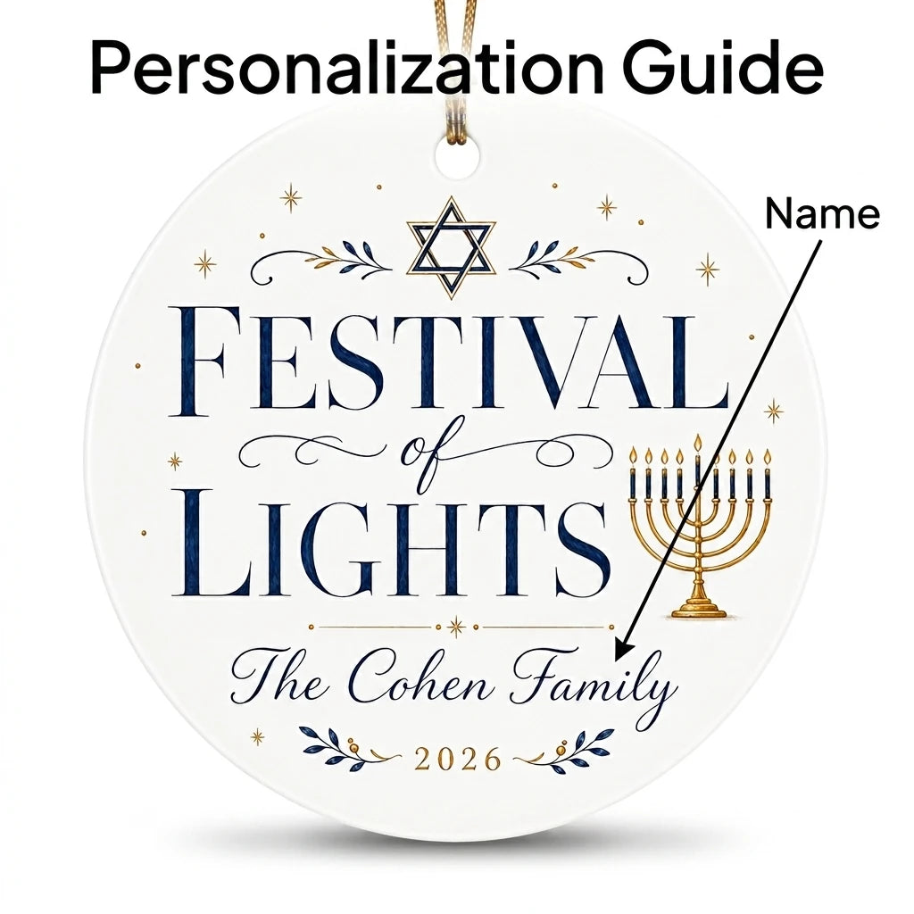 Star of David Minimal Personalized Hanukkah Hanukkah Ornament 2026 guide