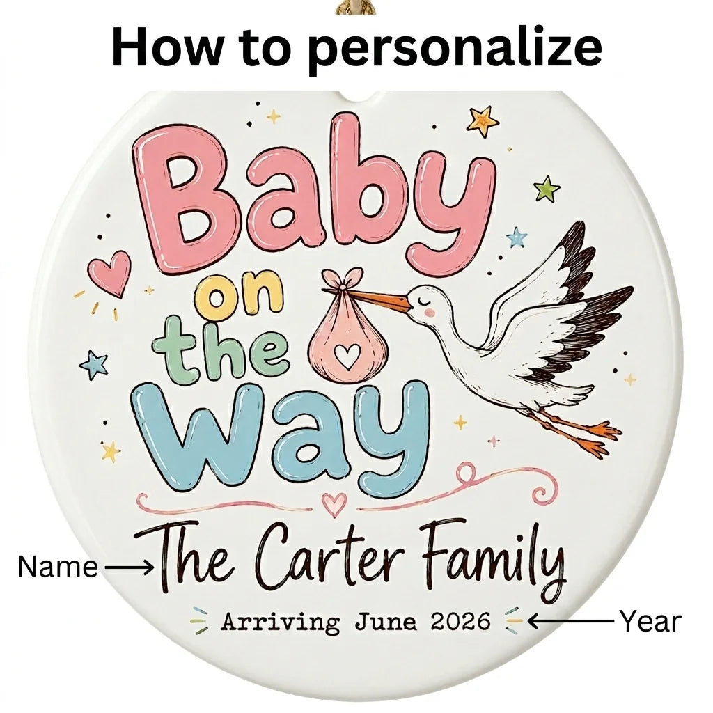 Stork Delivery Personalized Baby First Christmas Ornament 2026 guide