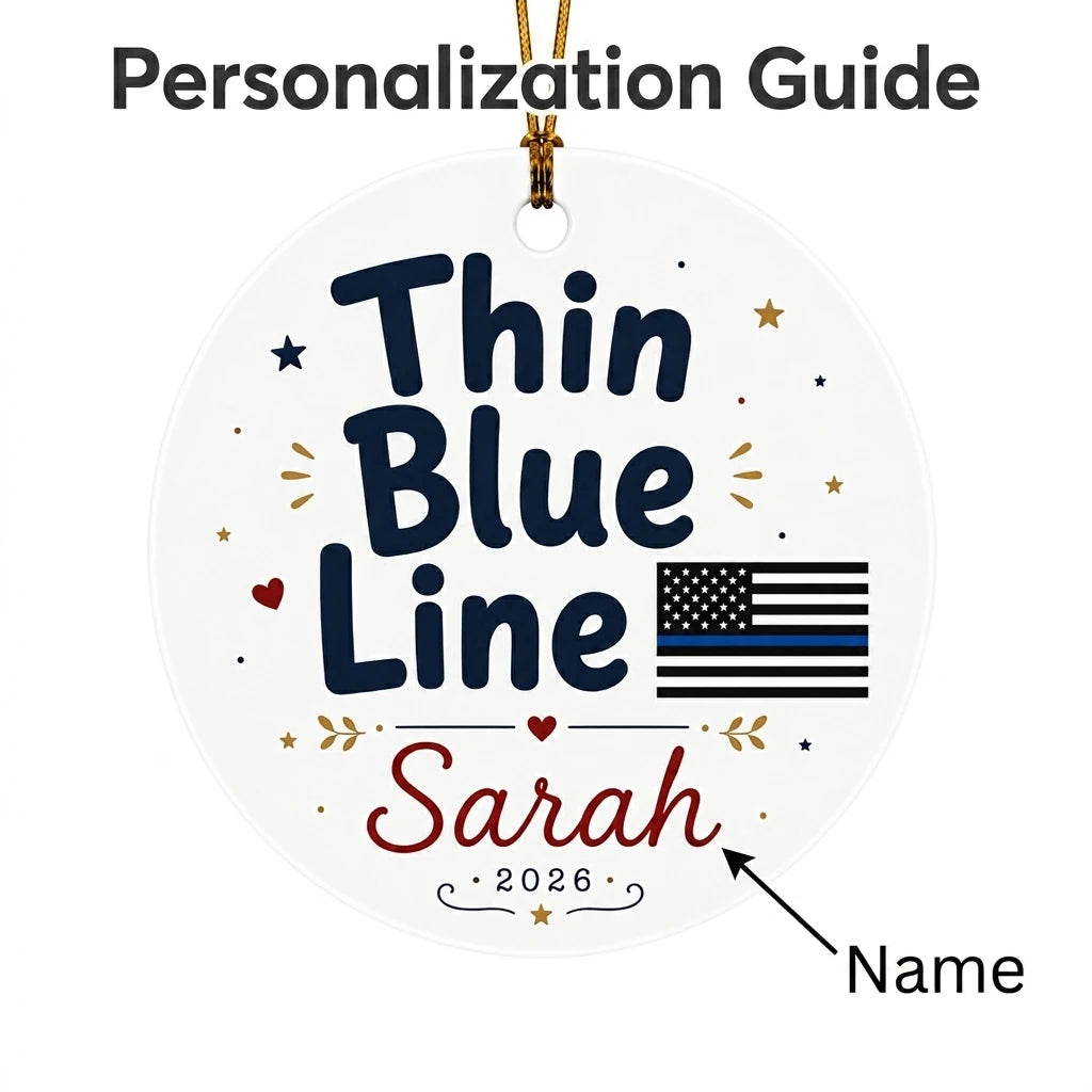 Thin Blue Line Personalized Military Christmas Ornament 2026 guide