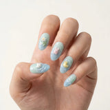 baby blue mint green 3d almond press on nails pond bunny duck cat lotus mockup 01