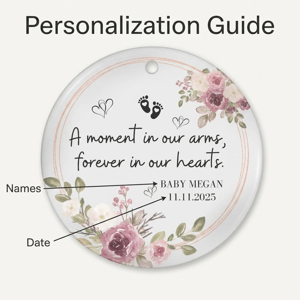 baby memorial hearts personalized ornament guide