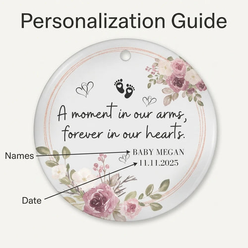 baby memorial hearts personalized ornament guide