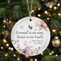baby memorial hearts personalized ornament tree
