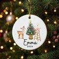 baby name personalized ornament tree