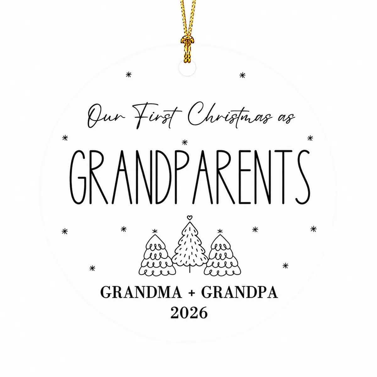 baby s first christmas new grandparents personalized ornament lifestyle