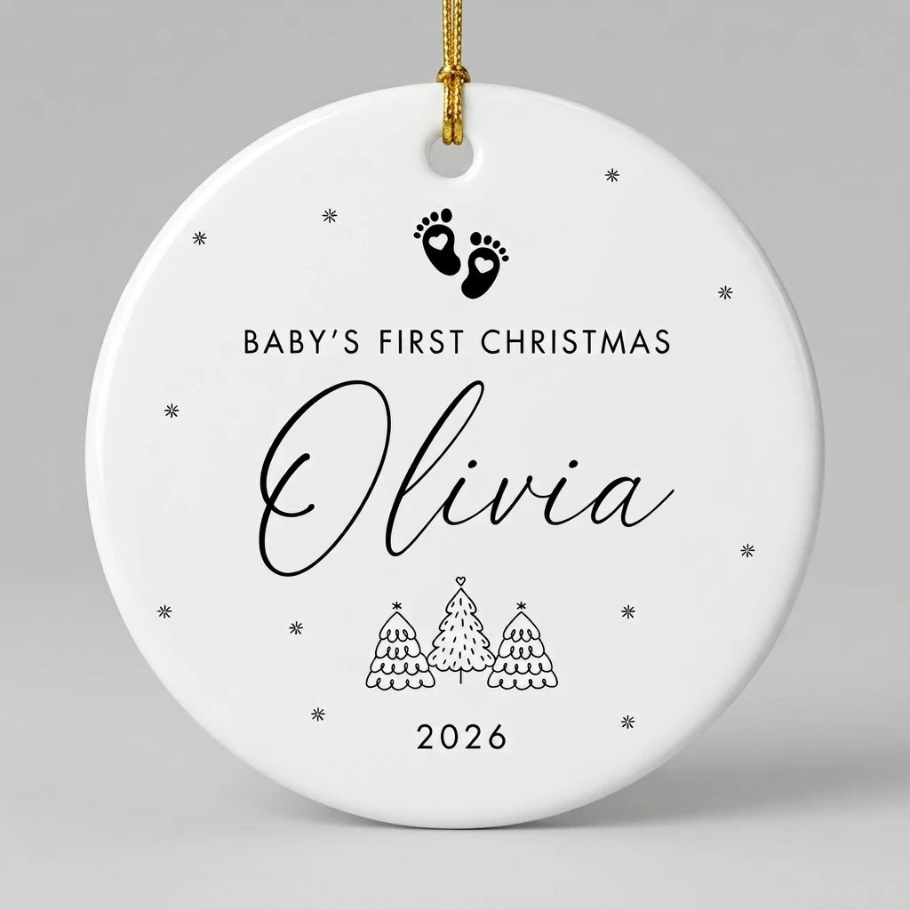 baby s first christmas personalized ornament lifestyle 2