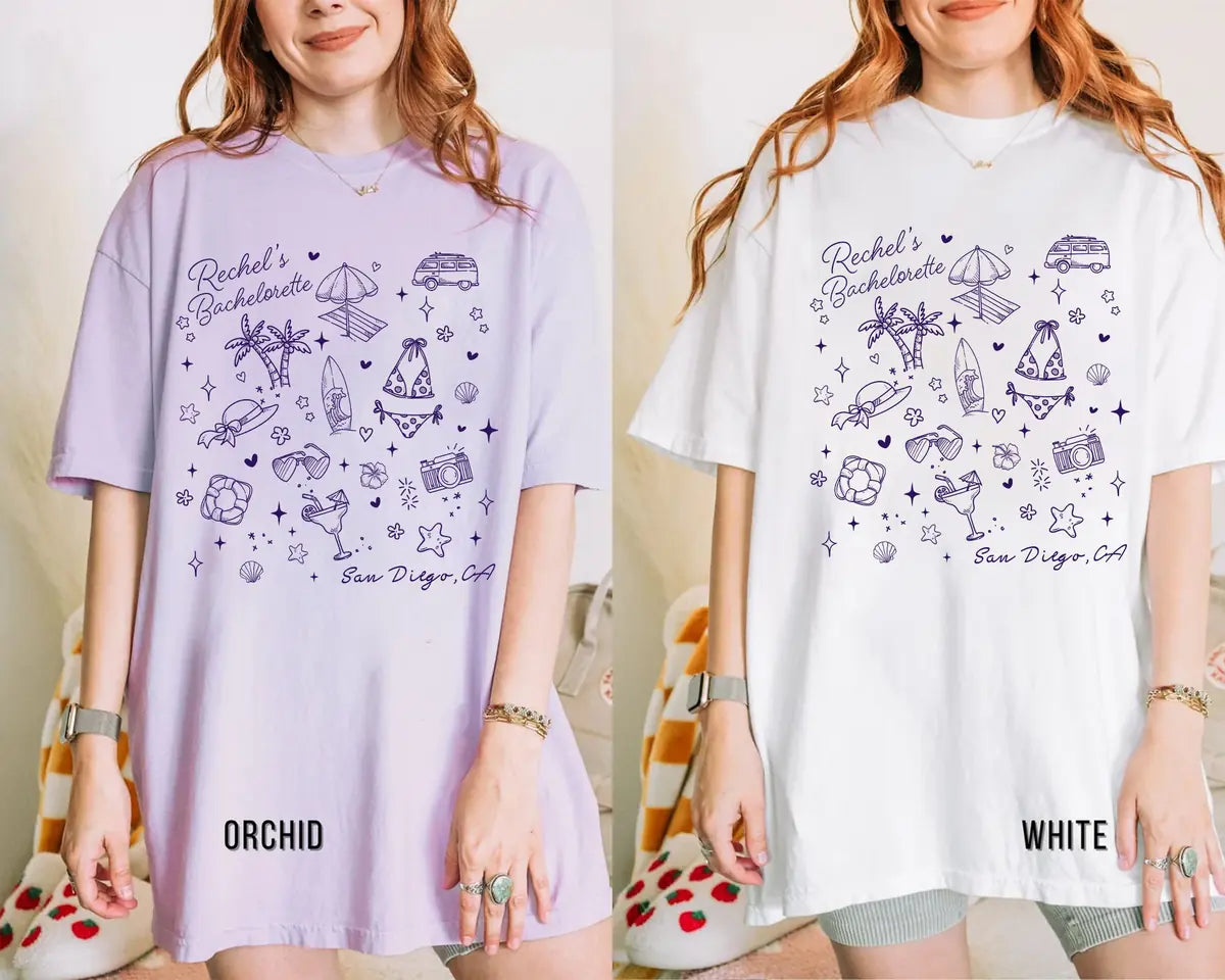 bachelorette social club custom name location bachelorette party comfort colors t shirt mockup 03