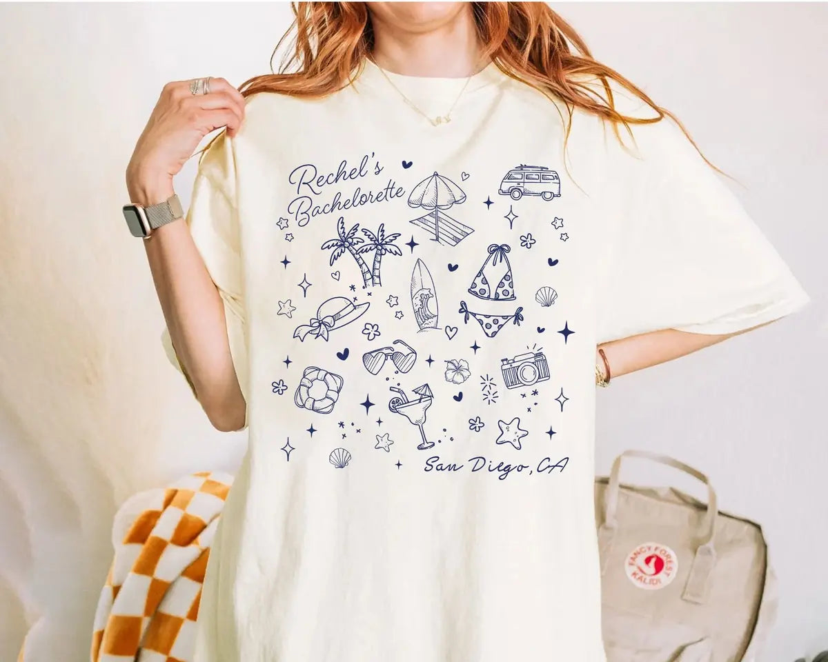 bachelorette social club custom name location bachelorette party comfort colors t shirt mockup 08