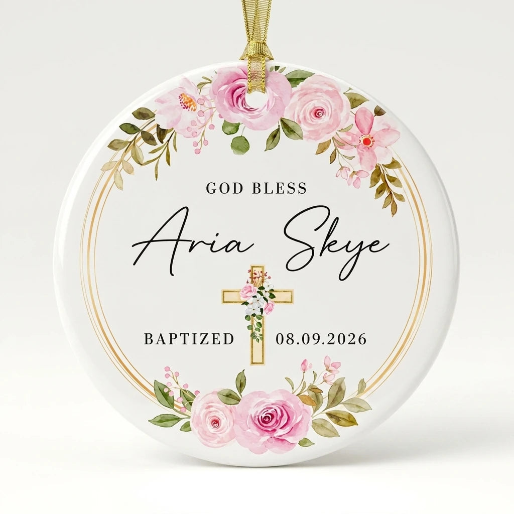 baptism watercolor personalized ornament hero
