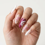 berry red blush nude 3d hand painted almond press on nails rose flower pearl mockup 01