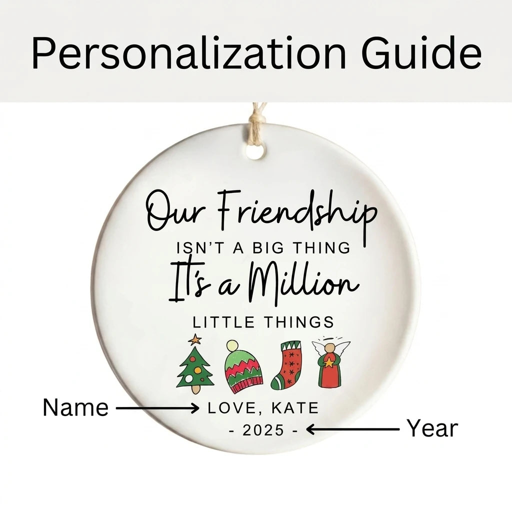 best friend christmas symbols personalized ornament guide