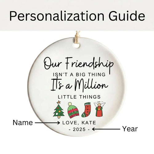 best friend christmas symbols personalized ornament guide