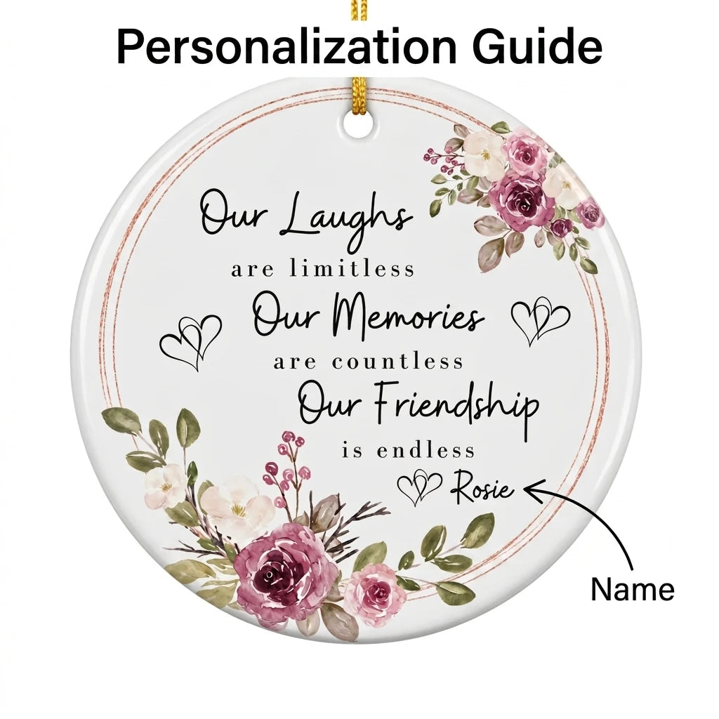 best friend personalized ornament guide
