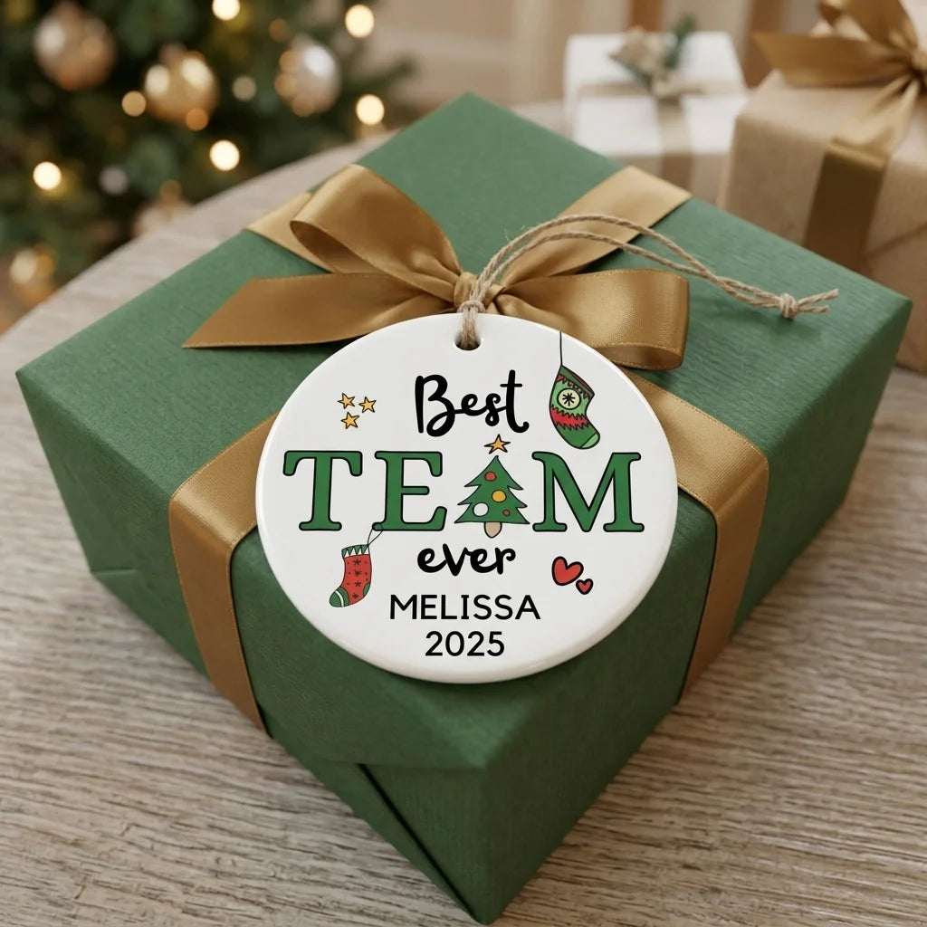 best team ever personalized ornament gift