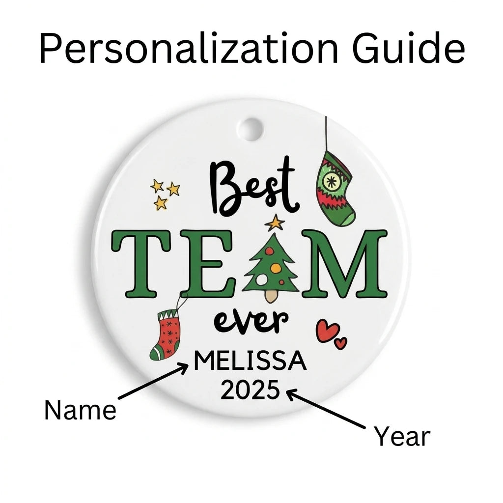 best team ever personalized ornament guide