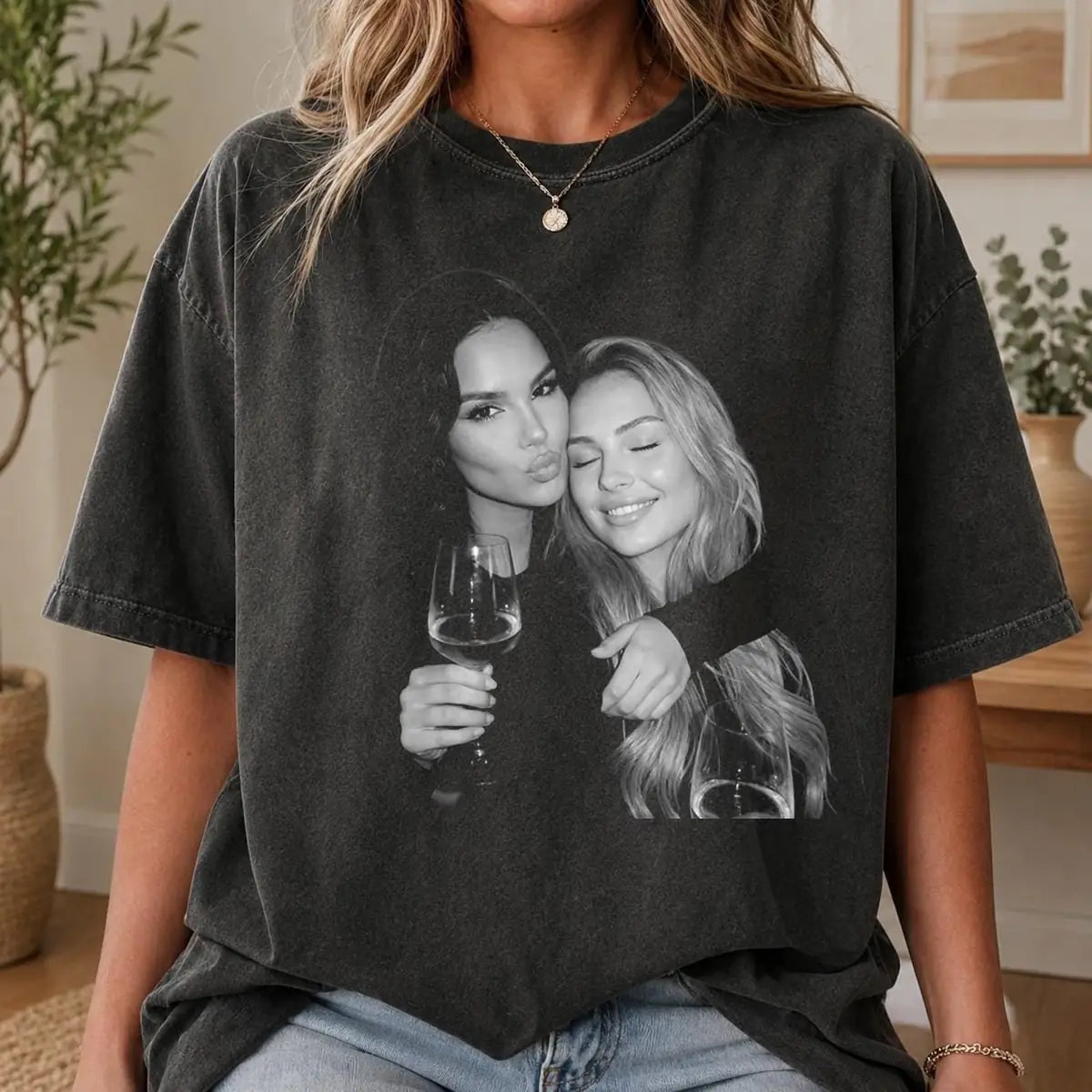 Comfort Colors T-Shirt color palette options for bestie-picture-custom-photo-best-friend-birthday-comfort-colors-t-shirt custom photo shirt
