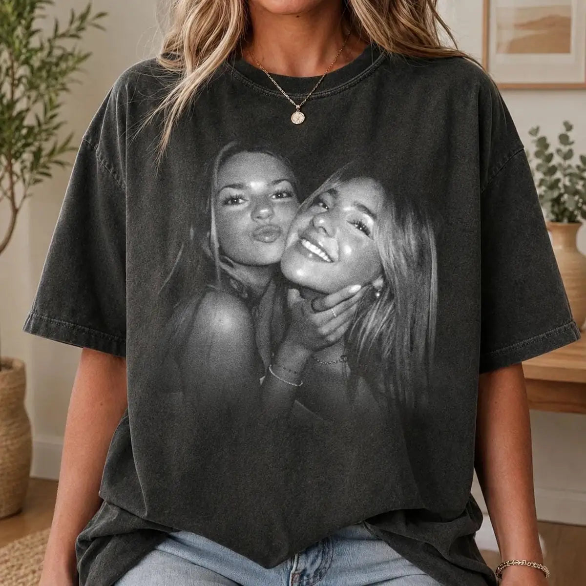 bestie-picture-custom-photo-best-friend-birthday-comfort-colors-t-shirt custom photo Comfort Colors T-Shirt model mockup preview 04
