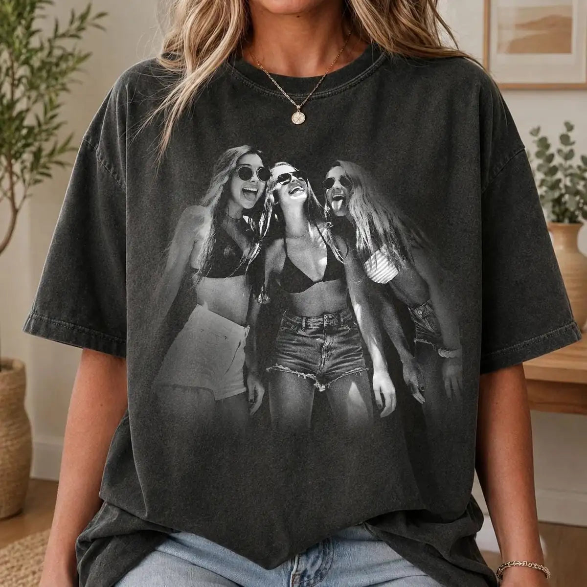 bestie-picture-custom-photo-best-friend-birthday-comfort-colors-t-shirt custom photo Comfort Colors T-Shirt model mockup preview 06